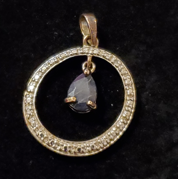 Simon Ross 925 Sterling Silver Pendent with Onyx - Picture 2 of 5